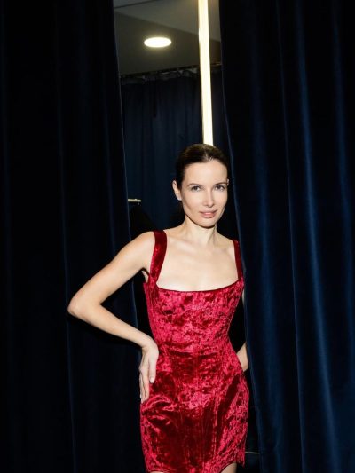 Velvet Corset Mini Dress