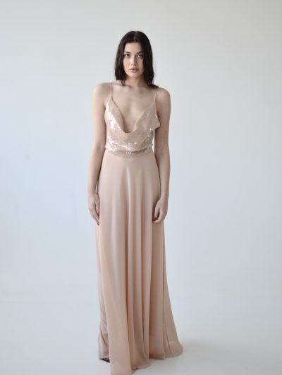 Blush Sequin Gown